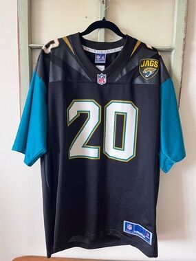 NFL Jacksonville Jaguars Black Jersey #20 with Teal Sleeves Jalen Ramsey 201-19
